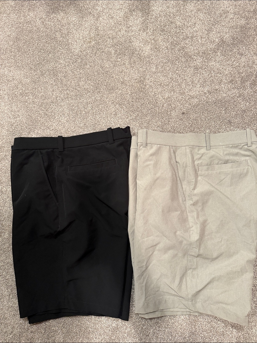 Nike Men's Chino Shorts in Black and Light Gray